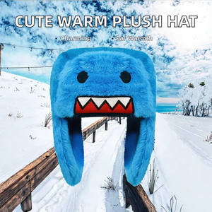Gorro Unisex de Felpa Gruesa para Otoño e Invierno, Cálido y Lindo, con Protección para las Orejas, Tema Navideño, de Poliéster/Algodón para el Frío - Product Image 2