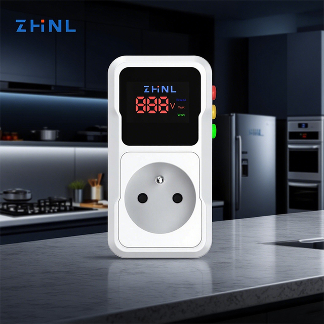 FR Type AC 230V Refrigerator Parts Single Phase Wifi Over De Adjustable Voltage Protector for air Conditioning