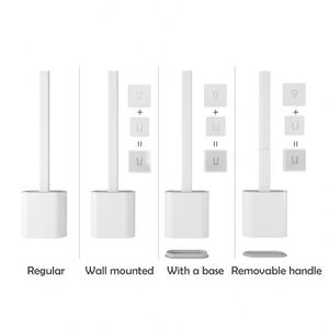 Juego de Escobilla y Soporte para Inodoro de Silicona Multifuncional Personalizado al por Mayor, Escobilla para Baño para Limpieza - Product Image 4