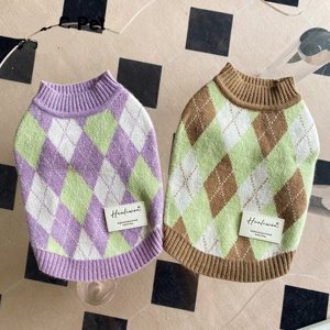 ZHONGYA <span class=keywords><strong>Ropa</strong></span> Personalizada para Mascotas, Conjuntos de Invierno Cálidos y Elegantes de Punto Suave, Suéter para Mascotas, Abrigo para Cachorros, Artículos para Perros - Product Image 5