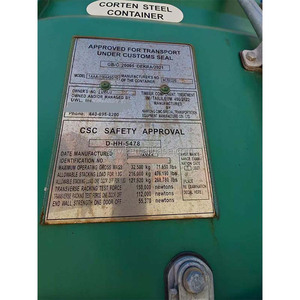 Contenedor de Envío HQ de 40 pies |   Placa CSC apta para transporte de carga |   Listo para usar en EE. UU., Canadá y Europa - Product Image 5