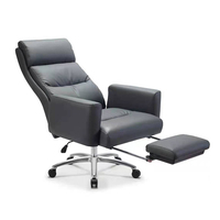 Chaise de direction ergonomique inclinable pivotante en cuir Pu, chaise de bureau de direction