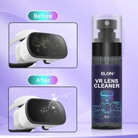 Kit de nettoyage anti-buée pour lentilles de lunettes, solution de nettoyage anti-buée pour lunettes VR, ensemble de chiffons en microfibre
