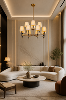 Nouvelle lampe LED en métal de style chinois d'inspiration zen, multi-couleurs, avec capteur/température/applications/contrôle tactile, angle de faisceau de 270°, garantie 2 ans pour appartement