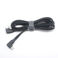 Câble USB Type C mâle à 90 degrés vers USB Type C mâle à 90 degrés, câble plat fin et mince, connexion réseau stable