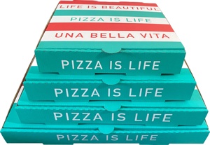Venta al por mayor embalaje de papel impresión triángulo <span class=keywords><strong>Mini</strong></span> Pizza personalizada Pizza rebanada caja - Product Image 6