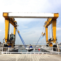 Grue mobile de levage de bateaux pour yacht, chantier naval, levage et manutention de navires