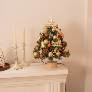 Wholesale New 45cm Artificial Small <b>Led</b> <b>Light</b> Mini Christmas <b>Trees</b> for Indoor Desktop Decoration - Product Image 3