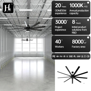 Ventilador de Techo Industrial Grande con Luz LED, Control Remoto, Aspas de Aluminio Reversibles, Motor Silencioso, Tamaño de Aspa de 72 Pulgadas - Product Image 6