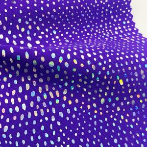 Gratis Monster Holografische Kleurrijke Deluxe Mistige Metallic Folie 4 Way Stretch Nylon Spandex Stof Dansrok Dragen Badpakken Stof - Product Image 5