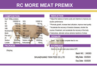 Prémélange Vitamine Minérale Additifs Alimentaires pour Volaille Bétail Bovins Mouton Chèvre Santé des Animaux Stimulant Vitamines de Qualité Alimentaire