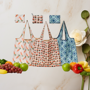 Bolsa de Compras Plegable Ecológica de Poliéster con Diseño Creativo de Letras Impresas, Bolso de Mano Moderno para Almacenamiento - Product Image 6