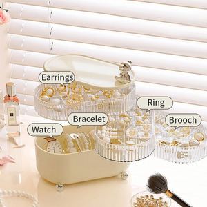 Boîte de rangement transparente en plastique pour cosmétiques et bijoux avec couvercle – Grande vente - Product Image 4