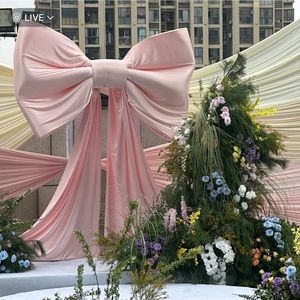 Super Large Giant Bow Romantic Luxury Wedding Party Birthday Celebration Decoration Photo Props Wall Decor Plastic - Product Image 1