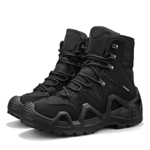 Stivali in Pelle Impermeabili con Punta in Acciaio e Suola in Gomma EVA per Appassionati di Allenamento all'Aperto e <span class=keywords><strong>Alpinismo</strong></span> - Product Image 1