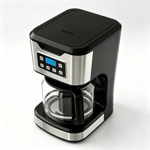 Cafetera de Goteo Semiautomática, 5 Tazas, 1.8L, Función Mantener Caliente, Enchufe Múltiple 110 a 240V, para Cocina y Hogar - Product Image 4