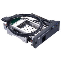 Diskon besar SATA komputer 6 Gbps USB 2.5 "+ 3.5" Hot Swap HDD kandang Hot Swap Nas Server Chassis