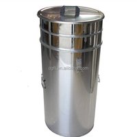Réservoir de stockage de miel en acier inoxydable de qualité alimentaire Fengtai 30L/50L/100L avec double tamis, outil de traitement apicole