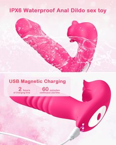 Rose quan hệ tình dục đồ chơi sucking Vibrator thrusting dildo nâng cấp với 9 sucking thrusting rung Dương vật giả, G Spot clit núm vú Vibrator - Product Image 6