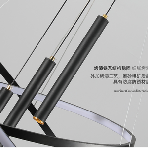 Lampada a Sospensione Moderna e Semplice per Sala da Pranzo e Soggiorno, Stile Scandinavo con <span class=keywords><strong>Faretto</strong></span>, <span class=keywords><strong>Lampadario</strong></span> per Studio - Product Image 6