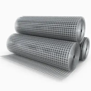 Hot dipped galvanized welded iron wire mesh 1''x 1'' 1''x1/2'' after welded wire mesh fence roll for bird cage