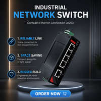 Switch industriel non géré 16 ports, rail DIN, Fast Ethernet 10/100Base-T, métal sans ventilateur, IP30, robuste pour conditions difficiles