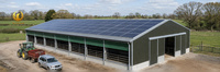 Structure en acier préfabriquée conforme AISC pour hangar et entrepôt, résistante aux fort vents, durable, imperméable, bâtiment métallique pour volailles, compatible solaire