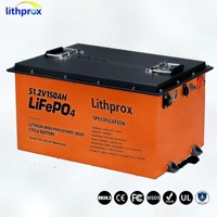 Batería Prismática LFP de 51.2V 150AH para Scooter de Movilidad, Batería Ligera con Carga Equilibrada para Silla de Ruedas Ligera, con Certificación CE
