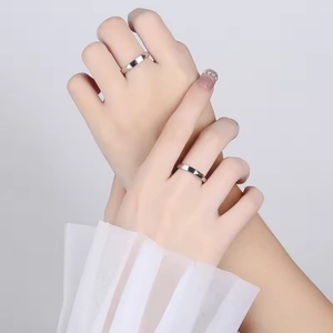 Anillo de Pareja con Proyección de Plata de Ley S925, Anillo para Hombre y Mujer en el Nombre de la Luz, Joyería Fina, Anillos de Moda - Product Image 5