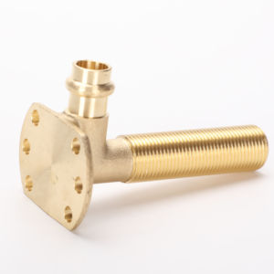 Plomberie Assainissement et Douche Laiton Long Filetage Mâle Mur Plaqué Pressage Coude - Product Image 2