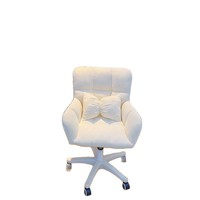 Accoudoirs de chaise d'ordinateur en nylon confortables et durables ; Design moderne et minimaliste pour dortoirs universitaires, usage domestique ou maquillage ; Pivotant
