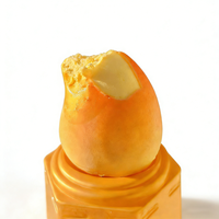 En gros, Glace à la crème en forme de mangue virale, Glace à la crème aux fruits 3D en forme de bâtonnet avec enrobage chocolaté, Glace à la crème au lait premium 75g*12