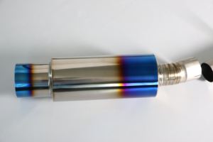 Titanium Blauw Verbrand Uitlaatsysteem Voor Mitsubishi Lancer Evo X Evo10 4b 11T - Product Image 3
