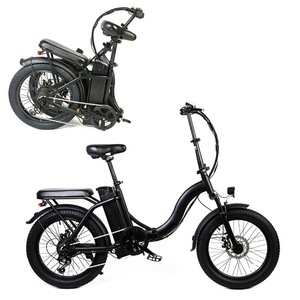 Vietnam Factory Electric Folding Bike <b>20</b> Inch Fat <b>Tire</b> 250W Brushless Motor Lithium Battery Disc Brakes Steel Frame Mini 7-Speed - Product Image 2