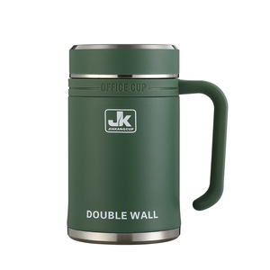 Jk Office Cup Double Wall Stainless Steel <b>Thermos</b> With Handle And <b>Tea</b> Strainer For Business Use - Product Image 5