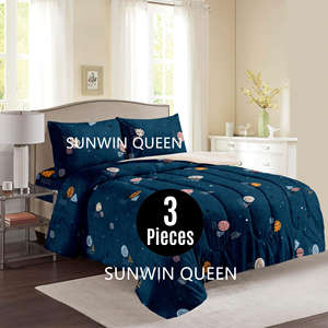 Luxe hiver flanelle polaire Sherpa couette ensemble Borrego couverture Jacquard roi ensemble de literie 3 pièces couette Borrego pour l'hiver - Product Image 2