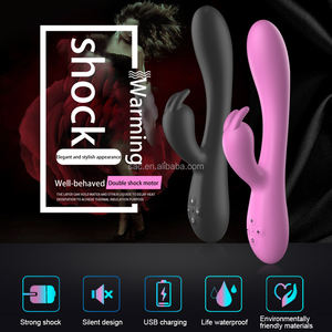 SacKnove Grosir Alat Pijat Stimulator Ganda Pemanas Wanita untuk Vagina Klitoris Dildo Massager <span class=keywords><strong>G</strong></span> <span class=keywords><strong>Spot</strong></span> <span class=keywords><strong>Rabbit</strong></span> <span class=keywords><strong>Vibrator</strong></span> untuk Wanita Mainan Seks Dewasa - Product Image 4