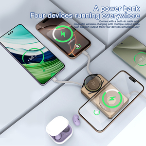 Supporto Magnetico per Telefono con Power Bank Wireless da 10000mAh, Ricarica Rapida, Logo Personalizzabile, Power Bank Portatile - Product Image 3