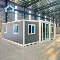 Maison préfabriquée économique et extensible en kit, avec cuisine, chambre et salle de bain, pour stands de marché, kiosques et événements éphémères