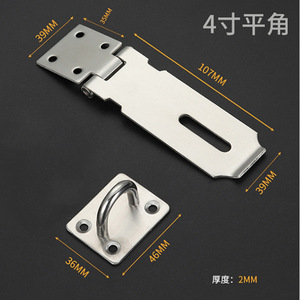 Candado de Acero Inoxidable de 3, 4 y 5 Pulgadas, Antirrobo, para Puerta, Ventana, Equipaje, con Etiqueta, Diseño Industrial - Product Image 3