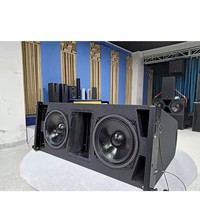 Altavoces de matriz de línea profesional de 8 pulgadas con Subwoofer Gabinete de madera PA Sistema profesional de iglesia de escenario de concierto al aire libre