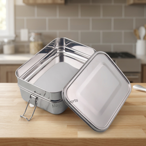Premium Quality Stainless Steel <b>Lunch</b> <b>Box</b> Leak Proof Lid 1 <b>Compartment</b> Insulated Design BPA Free Eco-Friendly Modern Detachable - Product Image 4