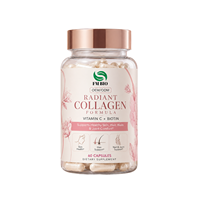 Capsules de collagène OEM ODM avec vitamine C, biotine, complément alimentaire pour la santé de la peau, des cheveux, des ongles et des articulations, 60 capsules