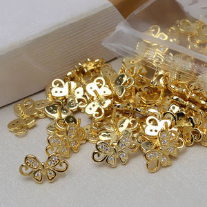 Perle en forme de papillon baroque en argent 925 faite à la main, porte-bijoux vide à faire soi-même, accessoire de bijouterie, trouvailles de bijouterie 3846 - Product Image 5