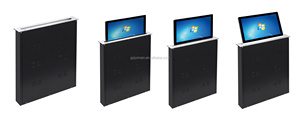 15.6 Inch <b>Computer</b> Lift Motorized Hidden Monitor Projector Ultra-thin Screen LCD Paperless Conference System JN-15.6 <b>Microphone</b> - Product Image 3
