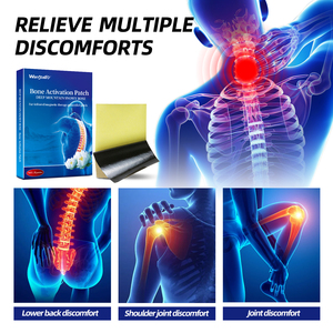 Patch d'activation osseuse à base de plantes Deep Mountain Snowy Rose, 8 pièces |   Thérapie magnétique par infrarouge lointain pour soulager les douleurs articulaires et dorsales - Product Image 3