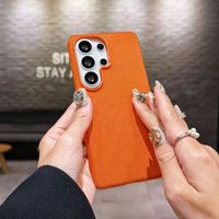 Étui de téléphone portable magnétique de luxe à texture tissée pour Samsung S22 S23 S24 S25 S26 Ultra, coque arrière antichoc avec aimant intégré