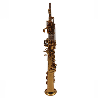 Bb Sopranino Saxophone New Design Pro Level Yellow Brass Gold Lacquer Built in Neck Woodwind Instrument