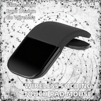 Souris tactile sans fil 3D mini BT, souris optique ergonomique en arc pour ordinateur portable, tablette, design pliable en stock