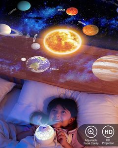 Projecteur de Galaxie de Plafond Lumière Nocturne Planétarium Étoile Rotative 6 en 1 LED PVC Chambre 60 Espace Moderne 80 Projecteur Ciel Étoilé 30000 - Product Image 5